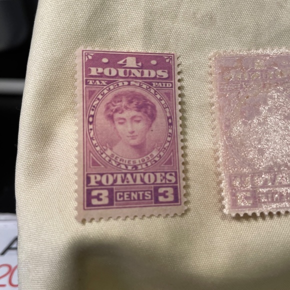 US Ri-4 POTATO TAX REVENUE 4 POUND 1935 - Picture 3 of 3